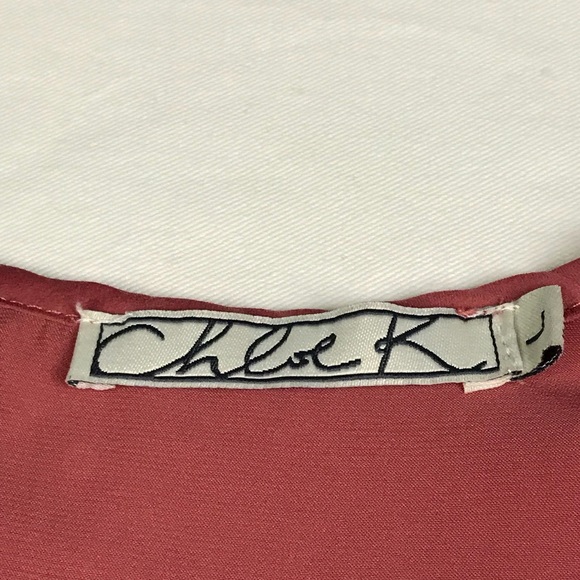 Chloe K Red Long Sleeve Romper - Picture 6 of 7